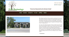 Desktop Screenshot of newbeginningsresthome.com
